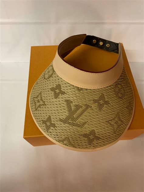 louis vuitton visor|louis vuitton straw hat.